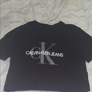 Calvin Klein cropped t